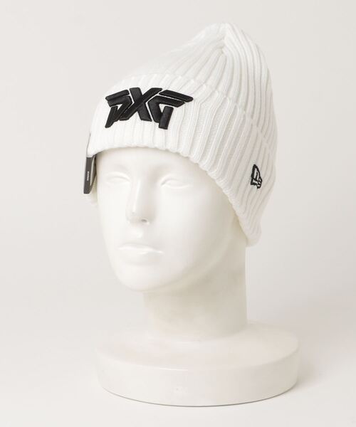ニット帽 ニットキャップ PXG Classic Knit Cuff Beanie- White メンズ 