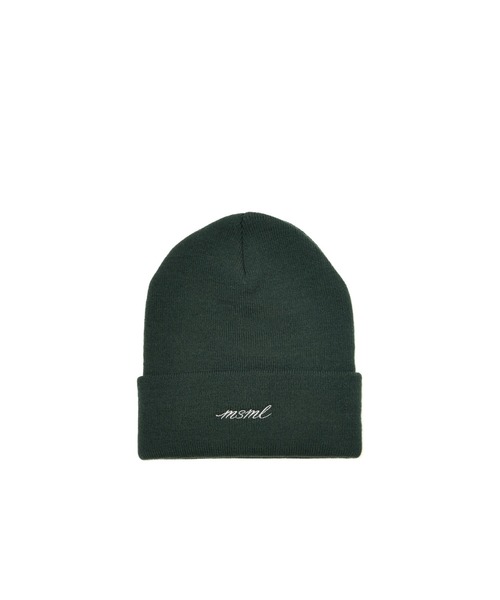 MSML ニット帽 ニットキャップ EMBROIDERY KNIT BEANIE メンズ