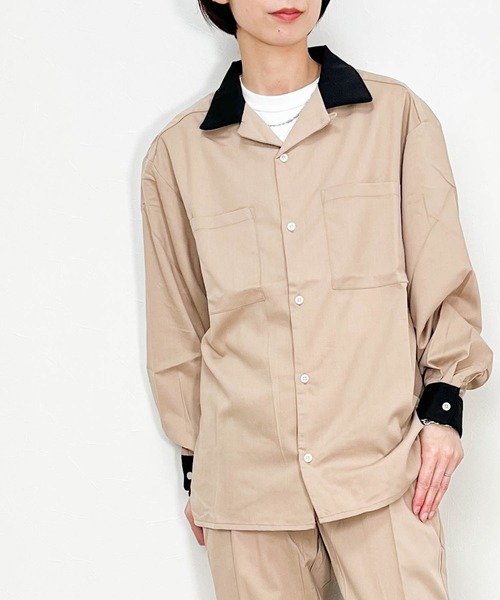 シャツ オープンカラークレリックシャツ レディース メンズ : ZOZOTOWN