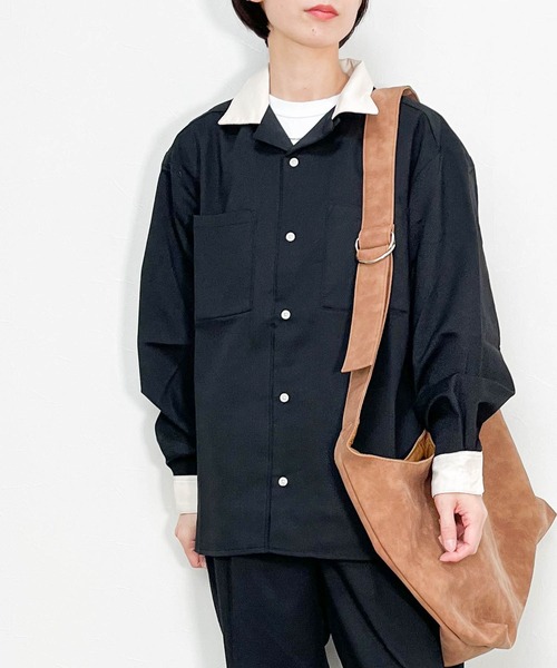 シャツ オープンカラークレリックシャツ レディース メンズ : ZOZOTOWN