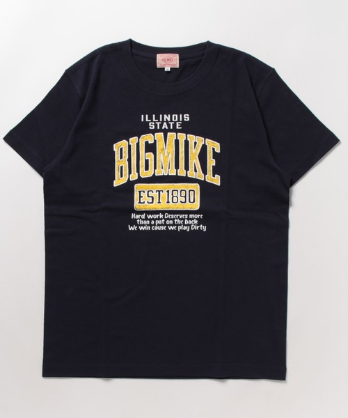 BIG MIKE tシャツ ビッグマイク 23春夏新作 HANDWRITING COLLEGE