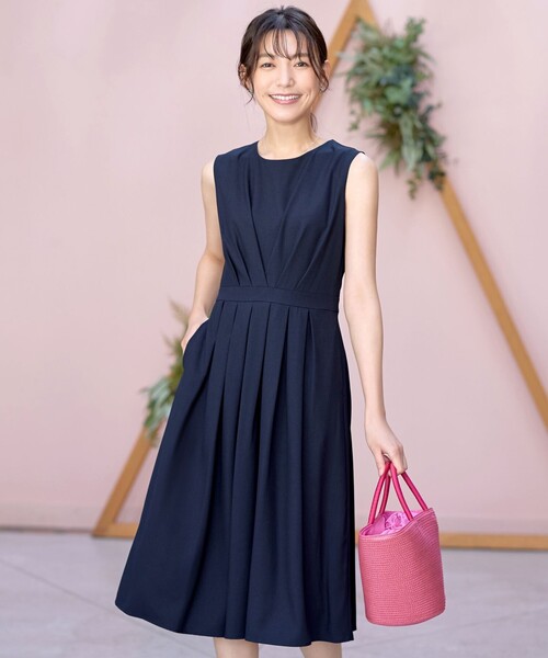 Tiaclasse ワンピース タックフレアワンピース : ZOZOTOWN Yahoo!店