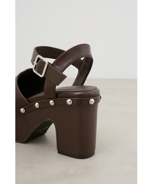 AZUL BY MOUSSY サンダル CHUNKY HEEL STUDS SANDALS/チャンキー