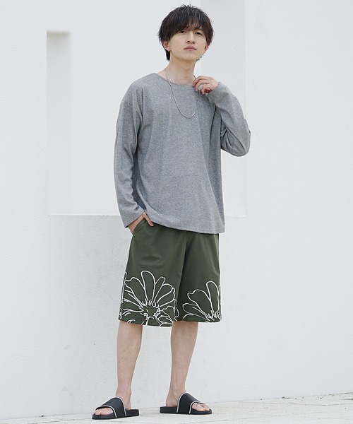 希少‼︎レア‼︎　水着　ショートパンツ　水陸両用　L MinoriTY 水着 「MinoriTY」水陸両用フラワースイムウェア