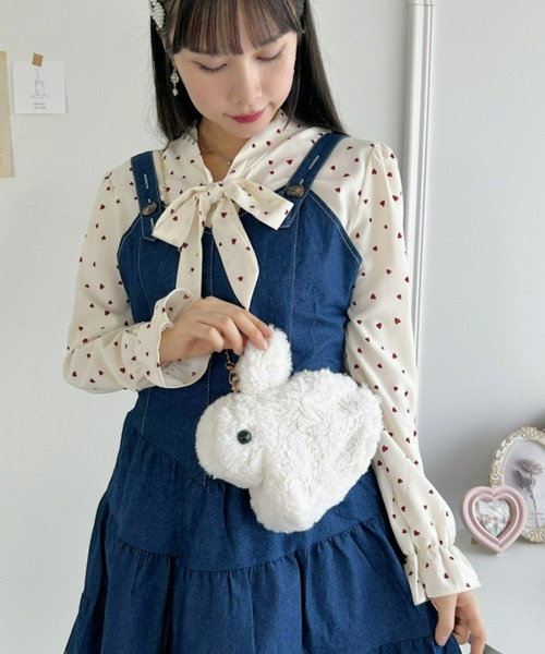 Loueme ショルダーバッグ バッグ もこもこボアうさぎショルダー