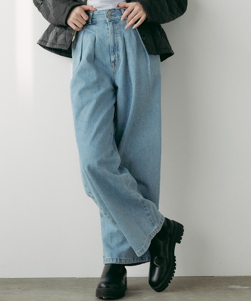 楽天市場】【10%OFF】Something LISA ワイド/WIDE/ハイウエスト