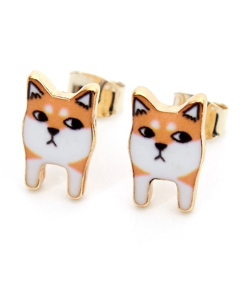 weekends 犬　くまモチーフ　ピアス10個セット　小ぶり サージカル]くまちゃん&ハートピアッシング(2Type) 16G 韓国