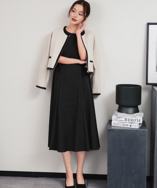 Flolia（フロリア） セットアップ バイカラーラインノーカラー