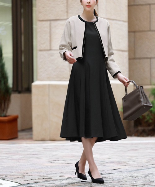 Flolia（フロリア） セットアップ バイカラーラインノーカラー