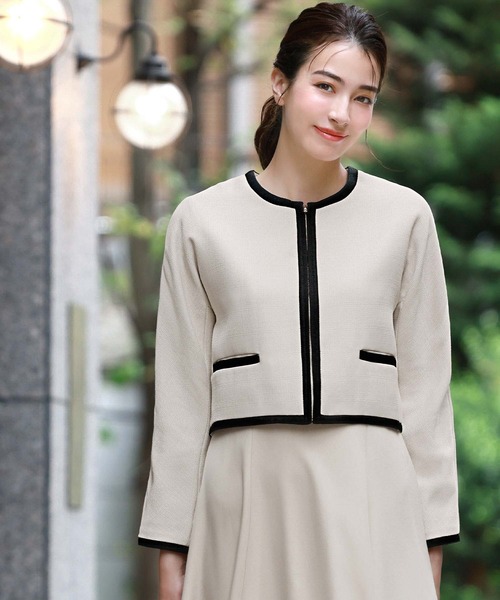 Flolia（フロリア） セットアップ バイカラーラインノーカラー