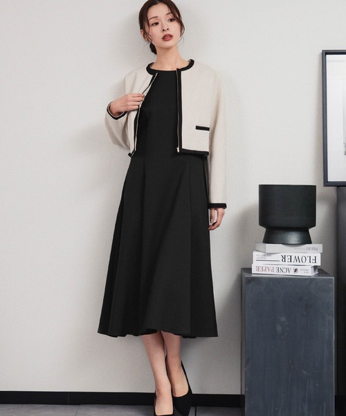 Flolia（フロリア） セットアップ バイカラーラインノーカラー