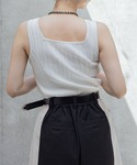 タンクトップ ノースリーブ ミントヤーンスクエ...の詳細画像4