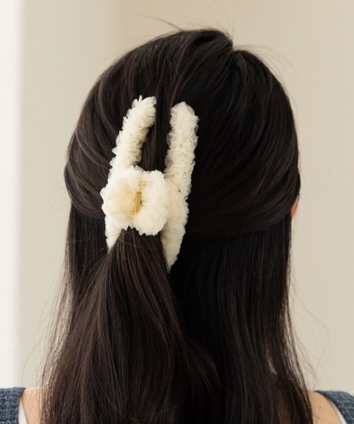 ヘアクリップ チュールフリルクリップ : ZOZOTOWN Yahoo!店 - 通販