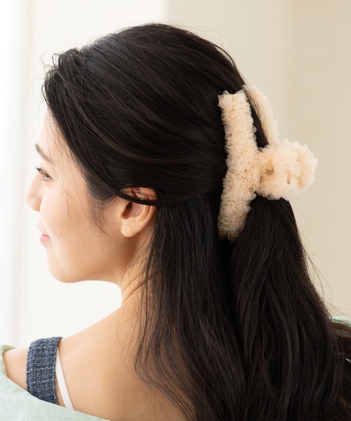 ヘアクリップ チュールフリルクリップ : ZOZOTOWN Yahoo!店 - 通販