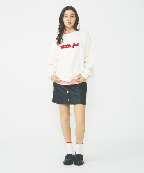 MILKFED. トレーナー スウェット ICING LOGO BASIC SWEAT TOP