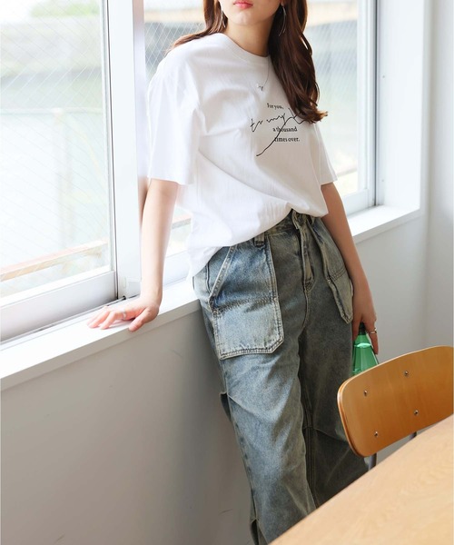 Girly Doll tシャツ レタリングロゴプリントTシャツ レディース