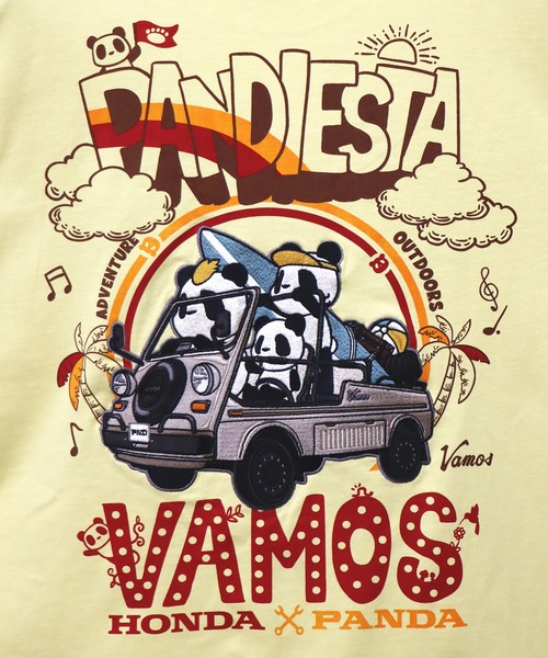 PANDIESTA（パンディエスタ） tシャツ Honda×Pandiesta Vamos Go to