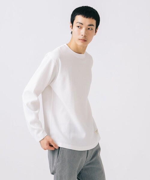 BEAMS HEART tシャツ ワッフル ロングスリーブ カットソー