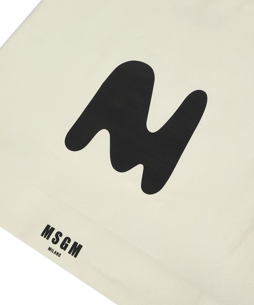 MSGM トートバッグ 「New」”TheMwave” ロゴトートバッグ「Japan