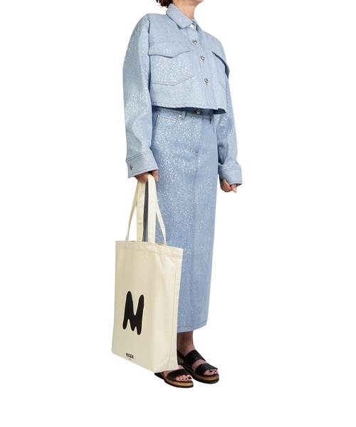 MSGM ロゴ トートバッグ バッグ MSGM トートバッグ 「New」”TheMwave” ロゴトートバッグ「Japan