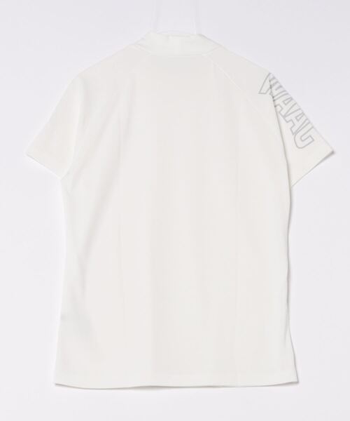 tシャツ 「WAAC」MENS バックハニカム 半袖モックネック メンズ