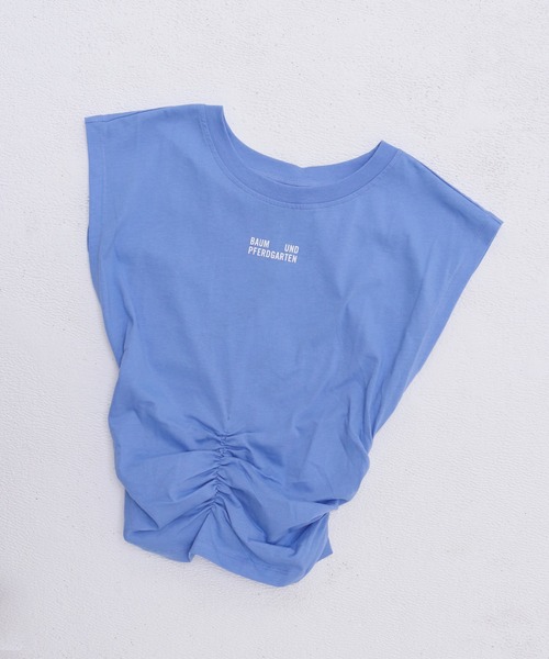 tシャツ BAUM UND PFERDGARTEN / JELONA(フロントタックデザインロゴTシャツ) レディース BAUM UND PFERDGARTEN tシャツ / JELONA(フロントタックデザイン