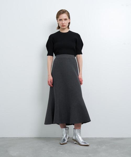 【NEW】ランバン オン ブルー（LANVIN en Bleu）/ダブルフェイスニットスカート LANVIN en Bleu スカート ダブルフェイスニットスカート : ZOZOTOWN