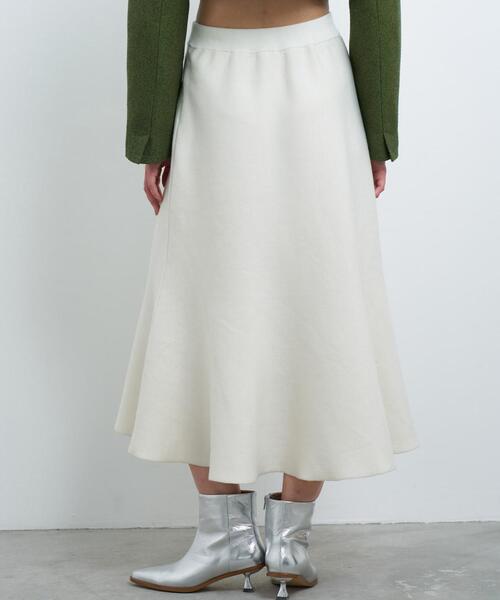 LANVIN en Bleu スカート ダブルフェイスニットスカート : ZOZOTOWN