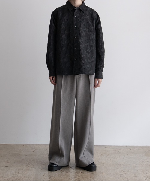 Casper John シャツ Various loose shirts -jacquard-/バリアス