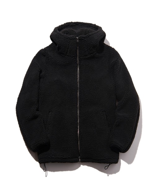 glamb コート ジャケット Big Hood Boa Jacket / ビッグフード