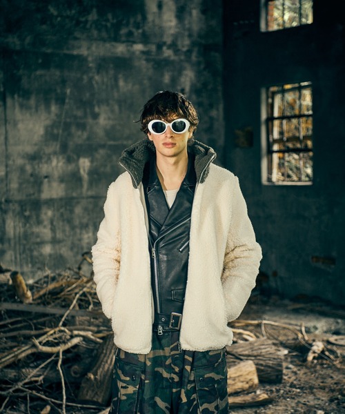 glamb（グラム） コート ジャケット Big Hood Boa Jacket / ビッグ