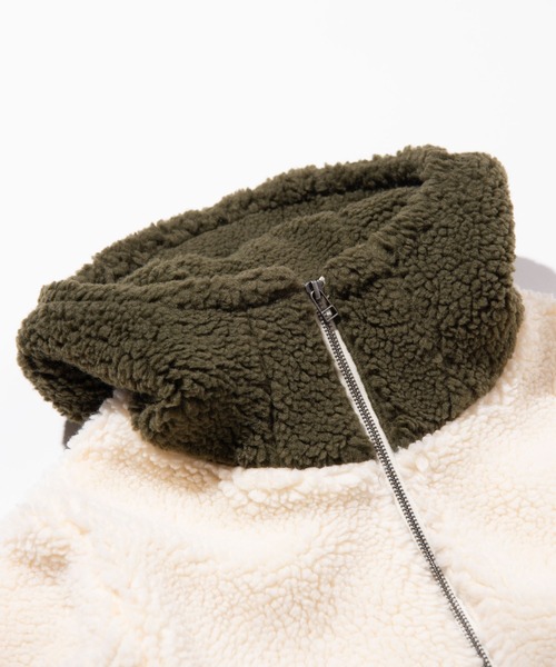 glamb（グラム） コート ジャケット Big Hood Boa Jacket / ビッグ