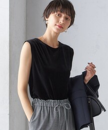 SHIPS タンクトップ ノースリーブ 「手洗い可能」前後 2WAY