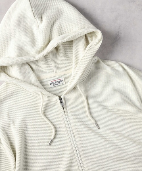 BACK NUMBER パーカー 「BACK NUMBER」フェード加工カラー ZIP