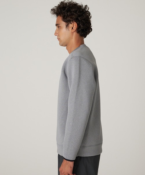 ebure ライトグレー クルーネック トレーナー　★セットアップskも出品中 Eddie Bauer（エディーバウアー） トレーナー スウェット レゾテック