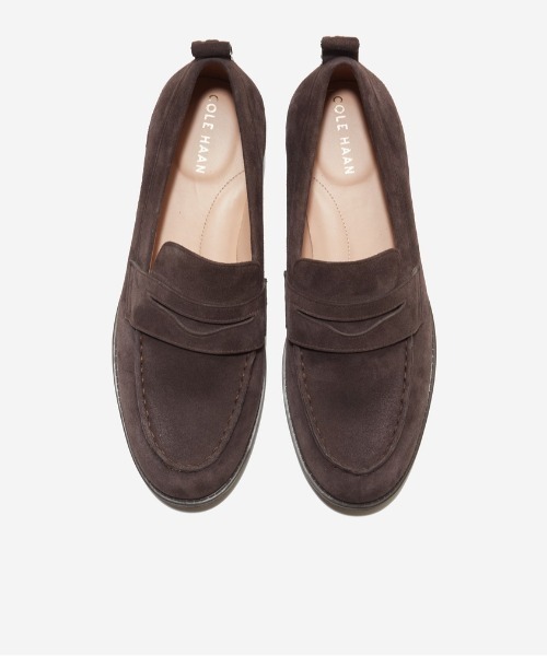 美品 COLE HAAN 7M レザーペニーローファー スリッポン ブラウン COLE HAAN（コールハーン） ローファー スタッシ ペニー ローファー