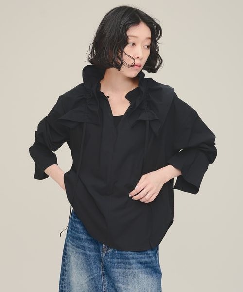 ブラウス シャツ 「eL」Frill Belt shirt/147516 レディース