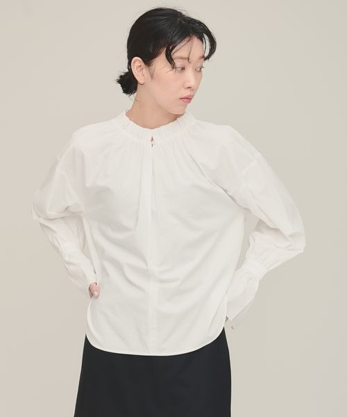 ブラウス シャツ 「eL」Frill Belt shirt/147516 レディース ブラウス シャツ 「eL」Frill Belt shirt/147516 レディース