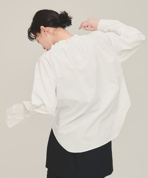 ブラウス シャツ 「eL」Frill Belt shirt/147516 レディース ブラウス シャツ 「eL」Frill Belt shirt/147516 レディース