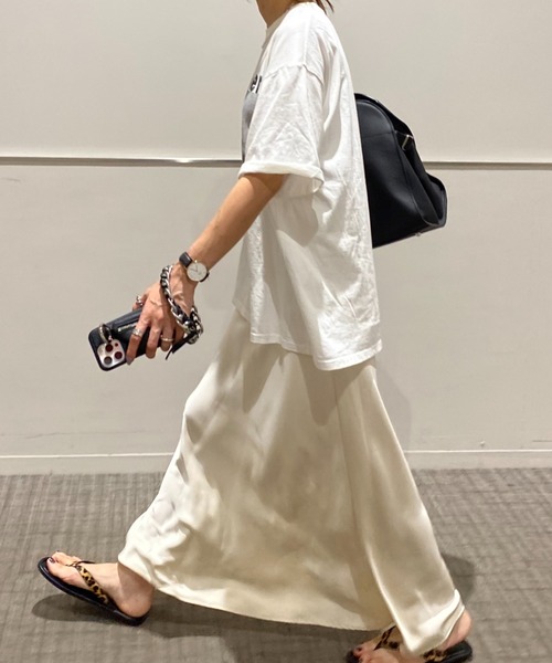 SPORTMAXアウトレット「CELLULA」サテン ペンシルスカート ドレープサテン スカート / 23区 | ファッション通販 【公式通販