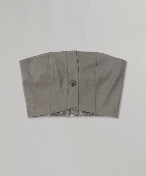 rokh チューブトップ ベアトップ BUTTON DETAILED TUBE TOP