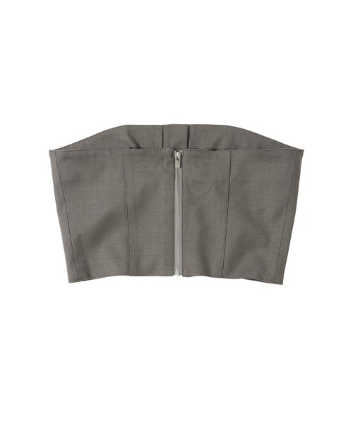rokh ベアトップ rokh チューブトップ ベアトップ BUTTON DETAILED TUBE TOP