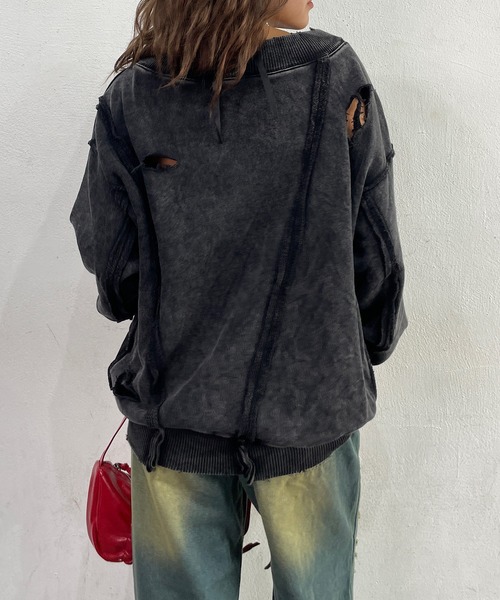 ロクのスェット UNISEX] ブロケット・コアスポーティープリントストリングバイ