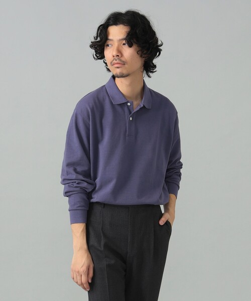 BEAMS F（ビームスF） ポロシャツ ELACIO / カノコ ロングスリーブ