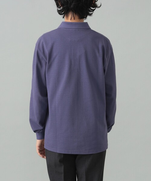 BEAMS F ELACIO カノコ ポロシャツ　エラシオ　ビームスF パープル BEAMS F（ビームスF）ELACIO / カノコ クレリック ポロシャツ