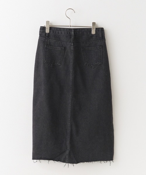 変形デニムスカート ROOP TOKYO デニムスカート Unbalance Long Denim Skirt