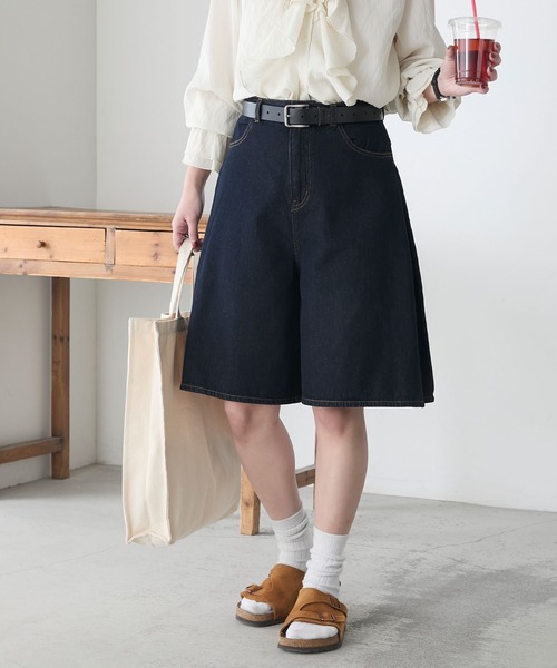 BONLECILL（ボンルシール） ハーフパンツ ワイドパンツ ジーンズ