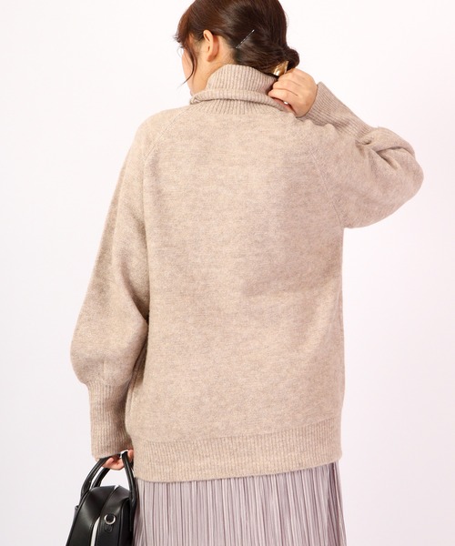 「FUNALIVE」 「Anna Nicola」タートルネックニット 38 ネイビー レディース_画像5