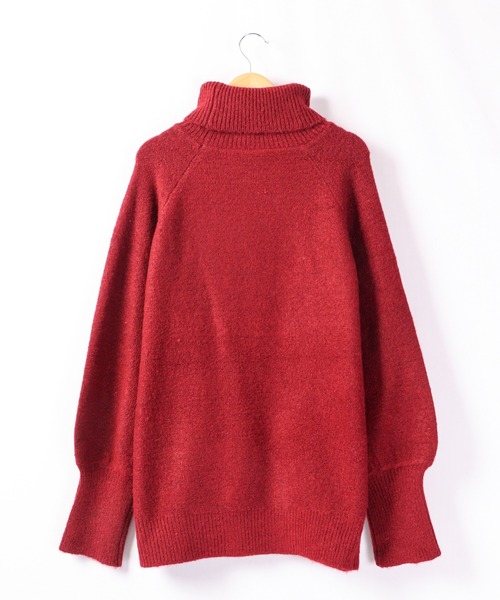 「FUNALIVE」 「Anna Nicola」タートルネックニット 38 ネイビー レディース_画像9