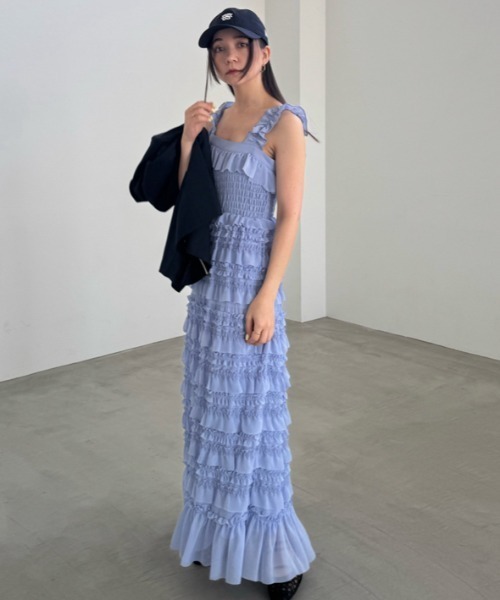 （美品）スナイデル♡ 肩リボンJQキャミワンピース Amazon.co.jp: [スナイデル] 肩リボンJQキャミワンピ SWFO241095